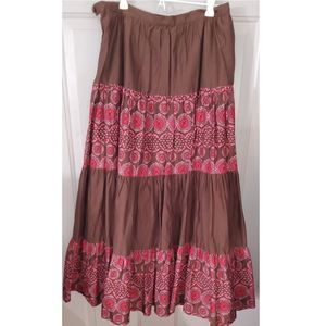 Field Gear Full Maxi Skirt Boho Gypsy Style Flowing Feminine Size 6